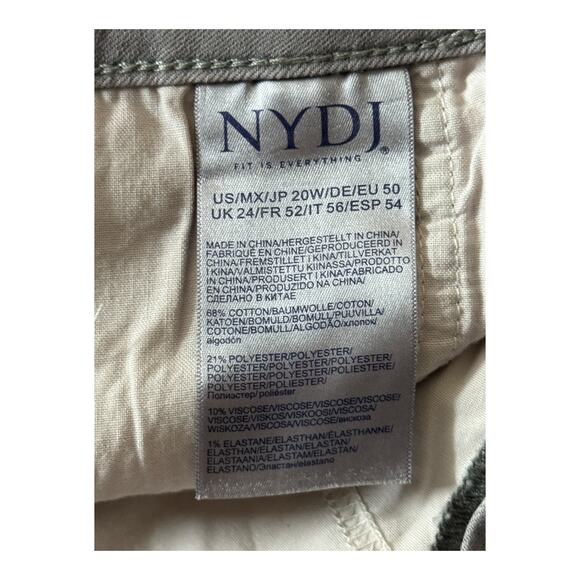 NYDJ Womens Plus Relaxed Ankle Straight Leg Jeans gray size 20W - Picture 6 of 7